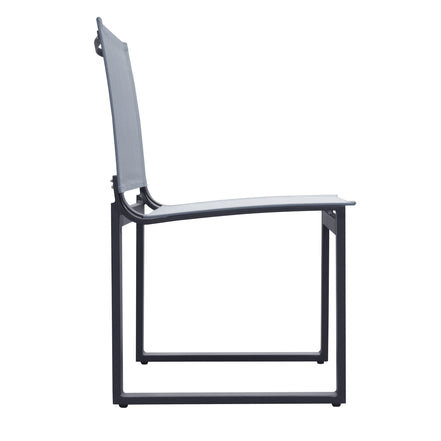 Kayak - Modern Outdoor Dark Charcoal Dining Chair (Set of 2) - image 3