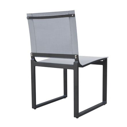 Kayak - Modern Outdoor Dark Charcoal Dining Chair (Set of 2) - image 4