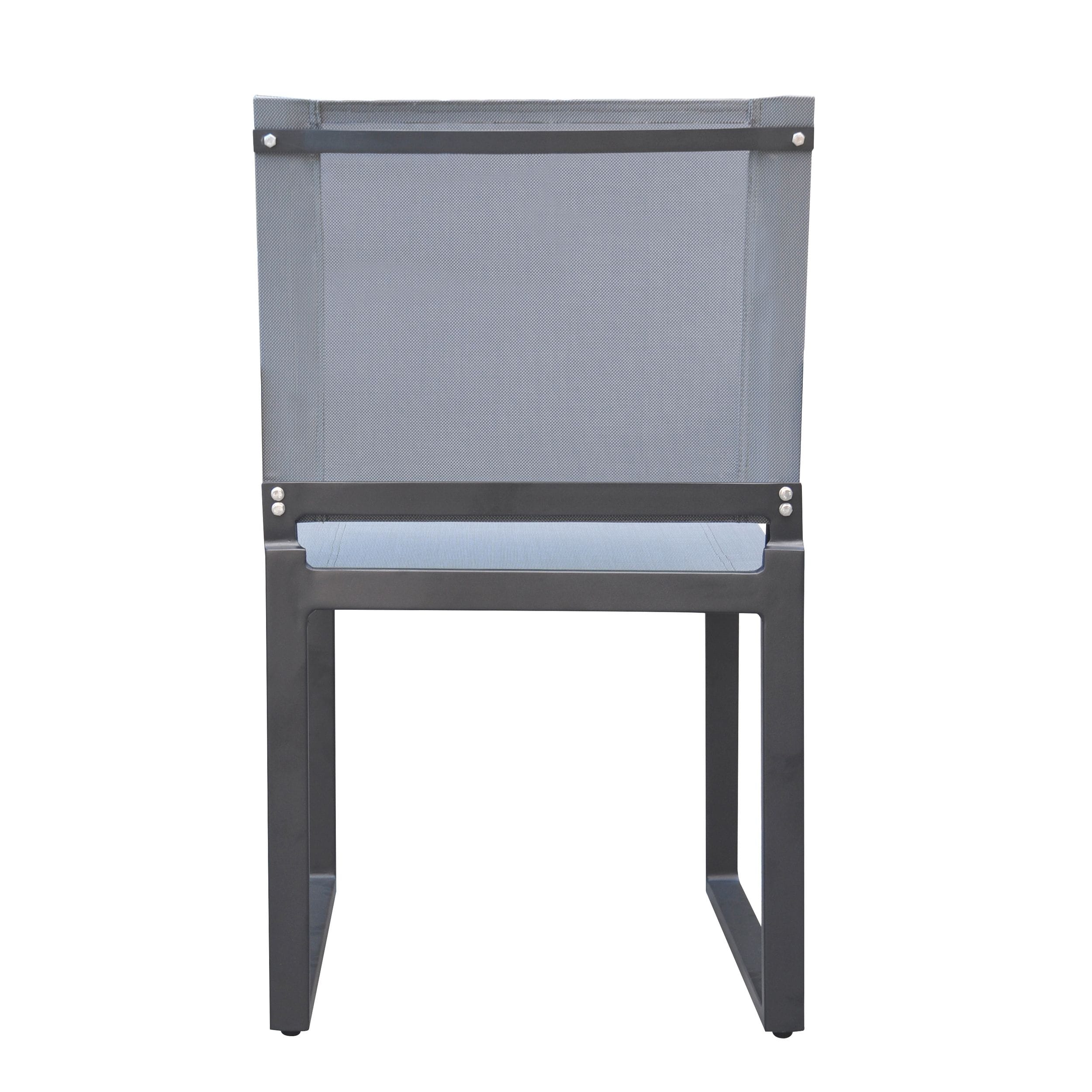 Kayak - Modern Outdoor Dark Charcoal Dining Chair (Set of 2) - image 5