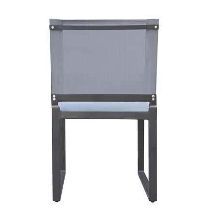 Kayak - Modern Outdoor Dark Charcoal Dining Chair (Set of 2) - image 5