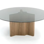 Kaye - Modern Walnut + Glass 71