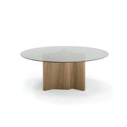 Kaye - Modern Walnut + Glass 71