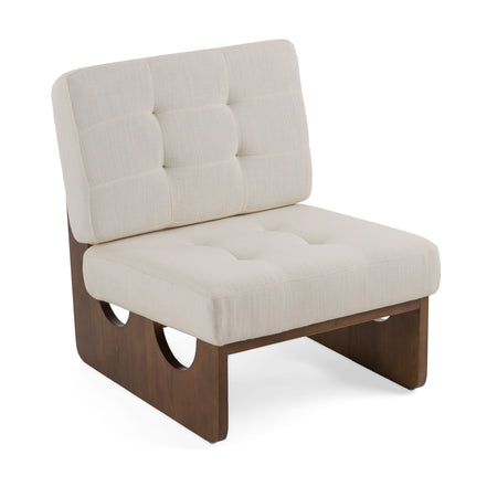 Kaylie - Contemporary Off White Accent Chair - image 2