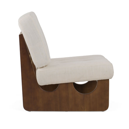 Kaylie - Contemporary Off White Accent Chair - image 3