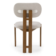 Kelsey - Modern Light Grey Fabric + Brown Ash Dining Chair - image 4