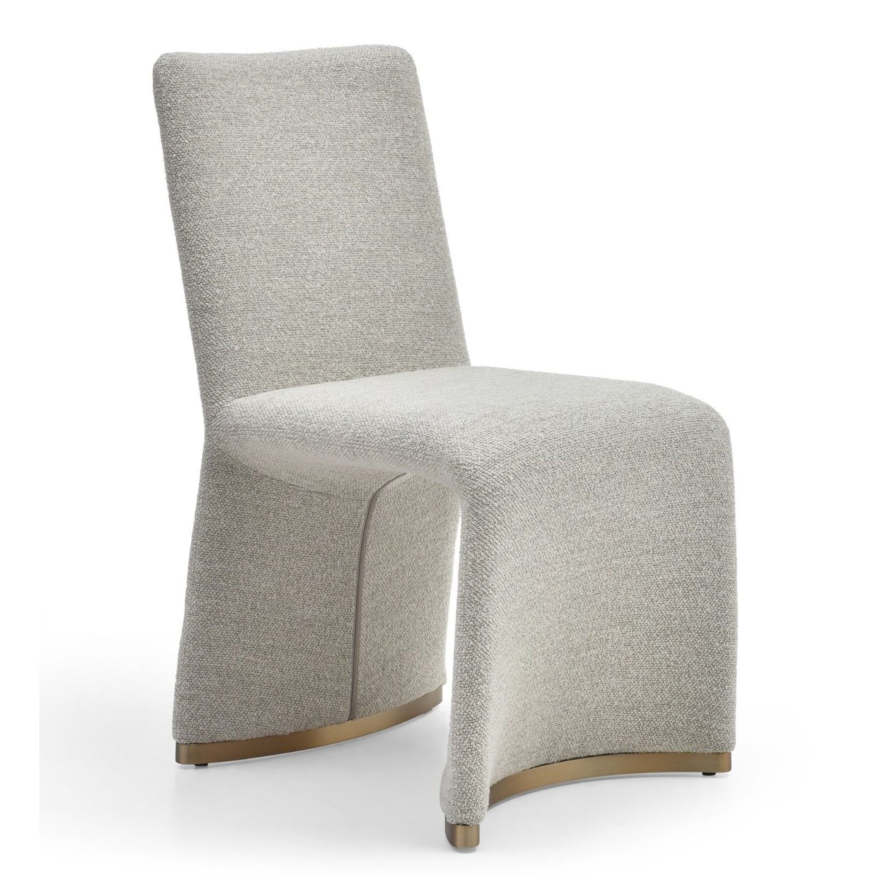 Kenda Contemporary Grey and Brushed Gold Dining Chair (Set of 2) - image 3