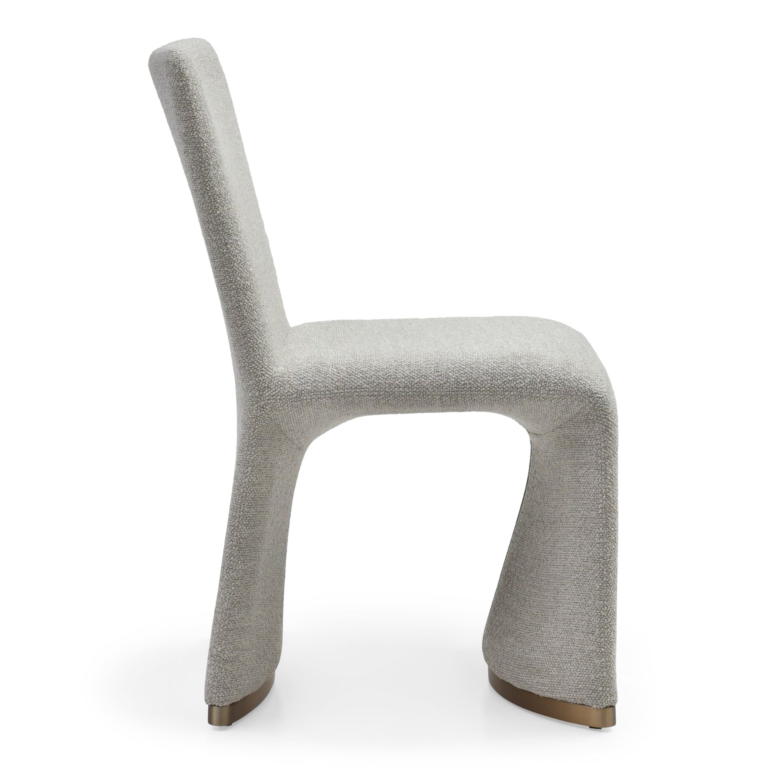 Kenda Contemporary Grey and Brushed Gold Dining Chair (Set of 2) - image 5