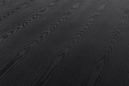 Kenda - Modern Black Ash + Stainless Steel Dining Table - image 4