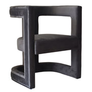 Kendra - Dark Grey Fabric Accent Chair - image 3