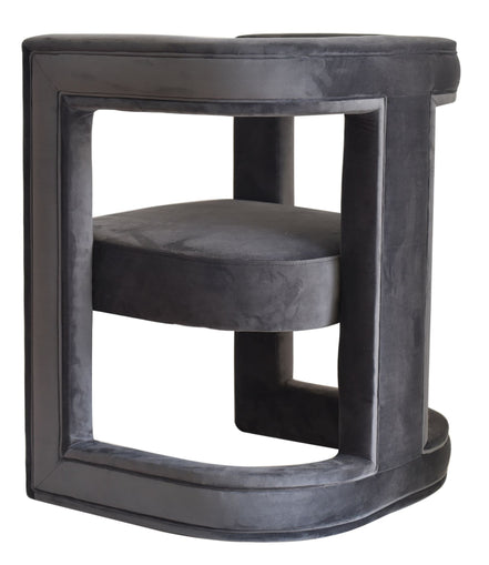 Kendra - Dark Grey Fabric Accent Chair - image 2