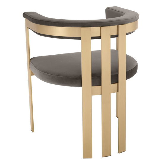 Kersey - Glam Grey Velvet Accent Chair - image 2