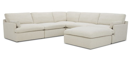 Danica - Modern Beige Sectional Sofa - image 2