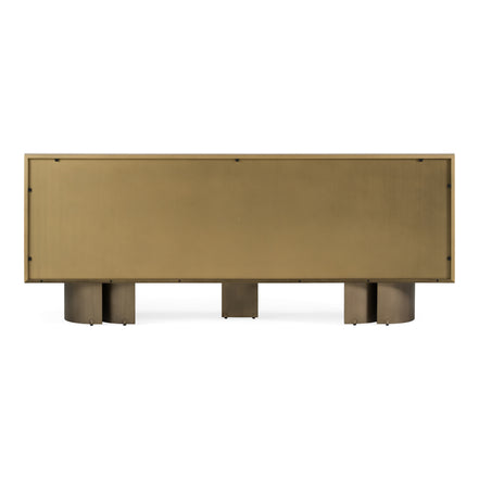 Kiefer - Modern Faux Travertine Ceramic + Bronze Buffet - image 4