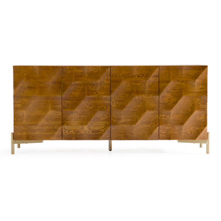 Killeen - Modern Gold + Walnut Buffet - image 2