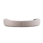 Kilmer Modern Grey Curved Fabric Sectional Sofa - image 5