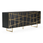 Kilson - Modern Black Oak & Champagne Gold Buffet