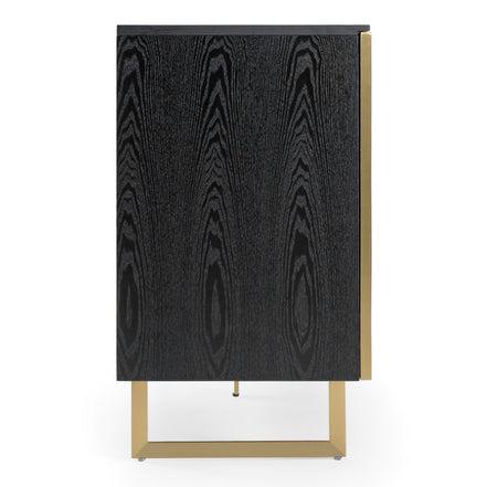 Kilson - Modern Black Oak & Champagne Gold Buffet - image 2