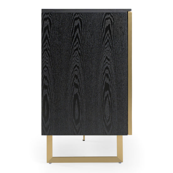 Kilson - Modern Black Oak & Champagne Gold Buffet - image 2