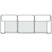 Kinsey - Modern Blue Fabric Modular Sectional Sofa-3-Piece Sectional