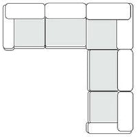 Kinsey - Modern Blue Fabric Modular Sectional Sofa-5-Piece Sectional - image 2