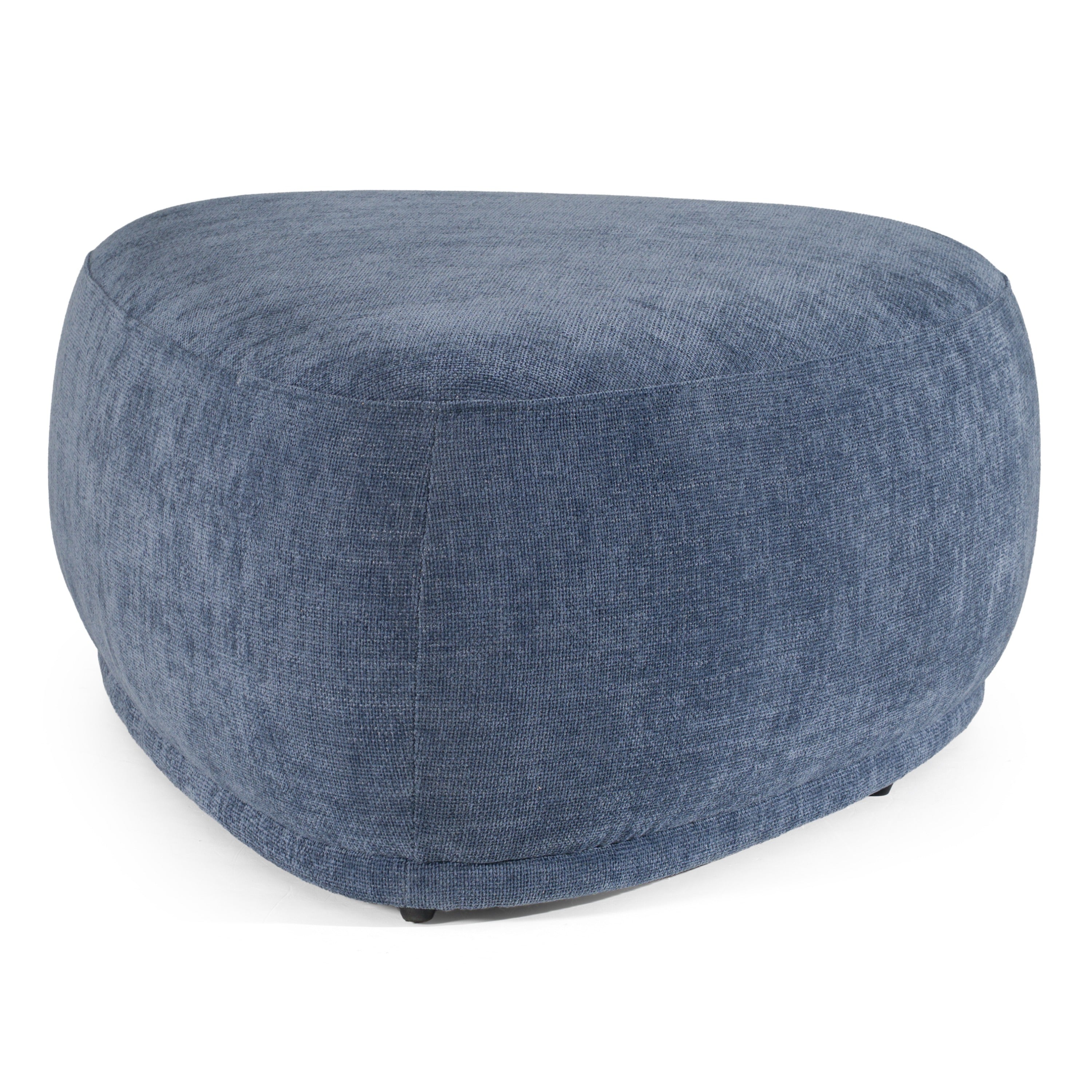 Kinsey - Modern Blue Large River Rock Ottoman - image 4