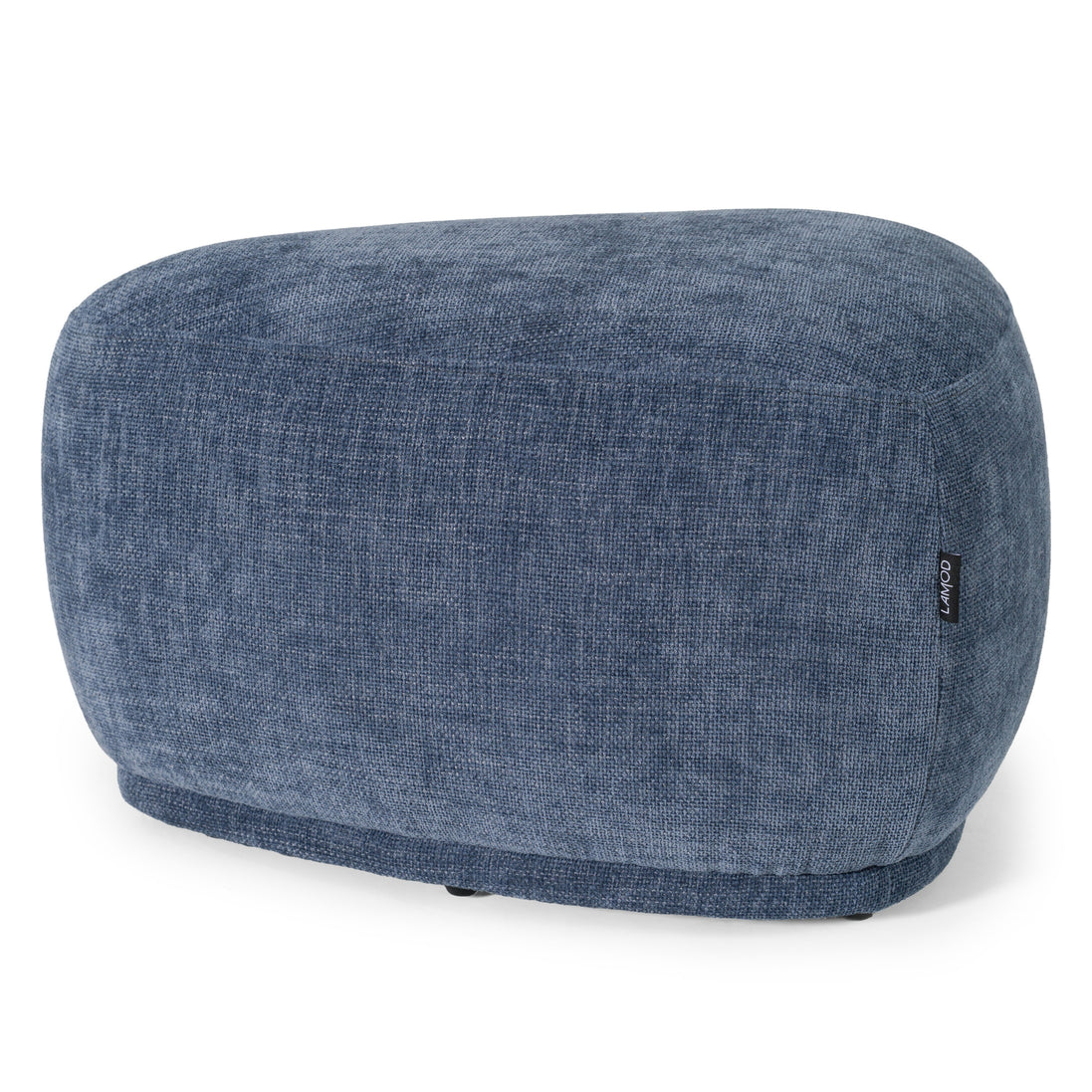 Kinsey - Modern Blue Small River Rock Ottoman