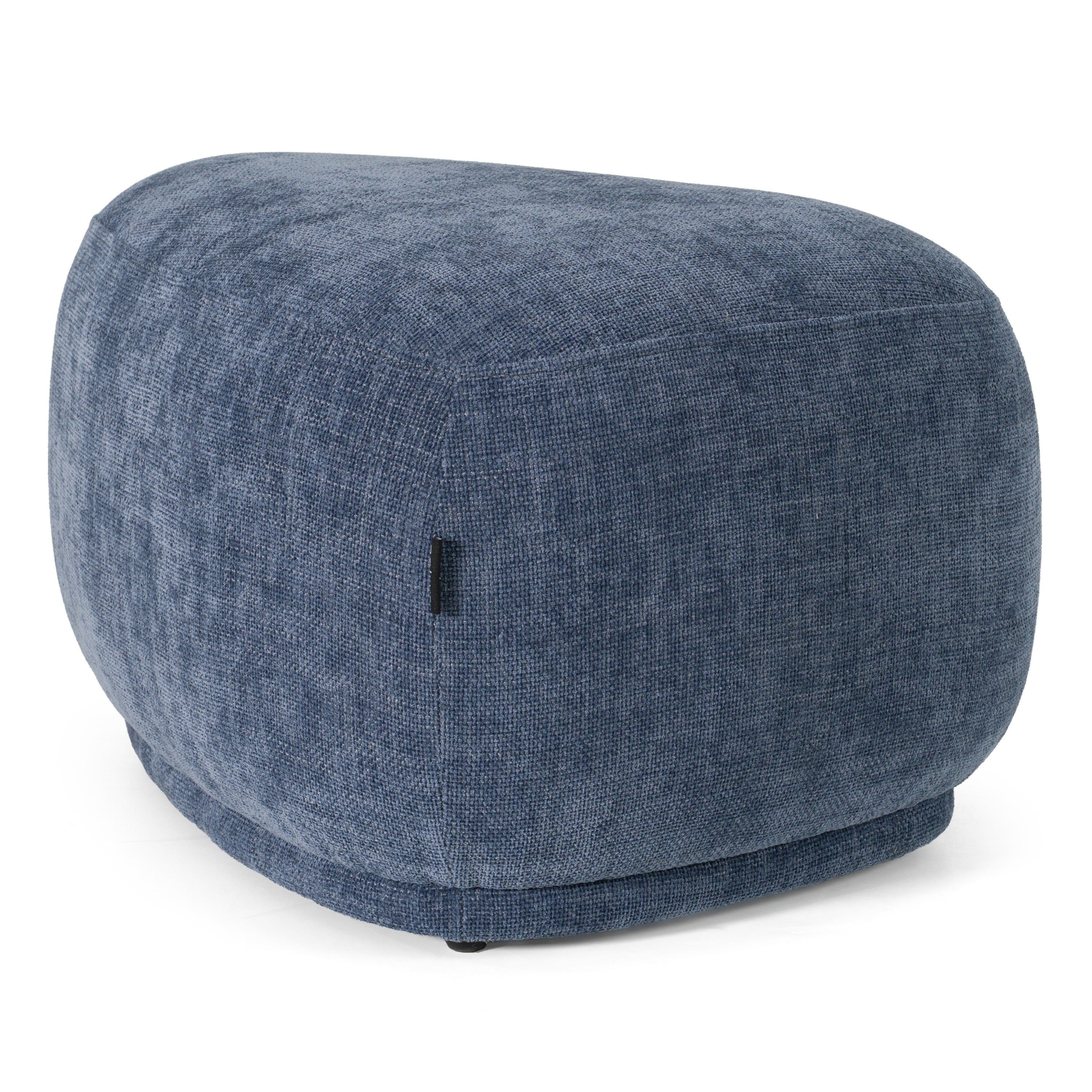 Kinsey - Modern Blue Small River Rock Ottoman - image 2
