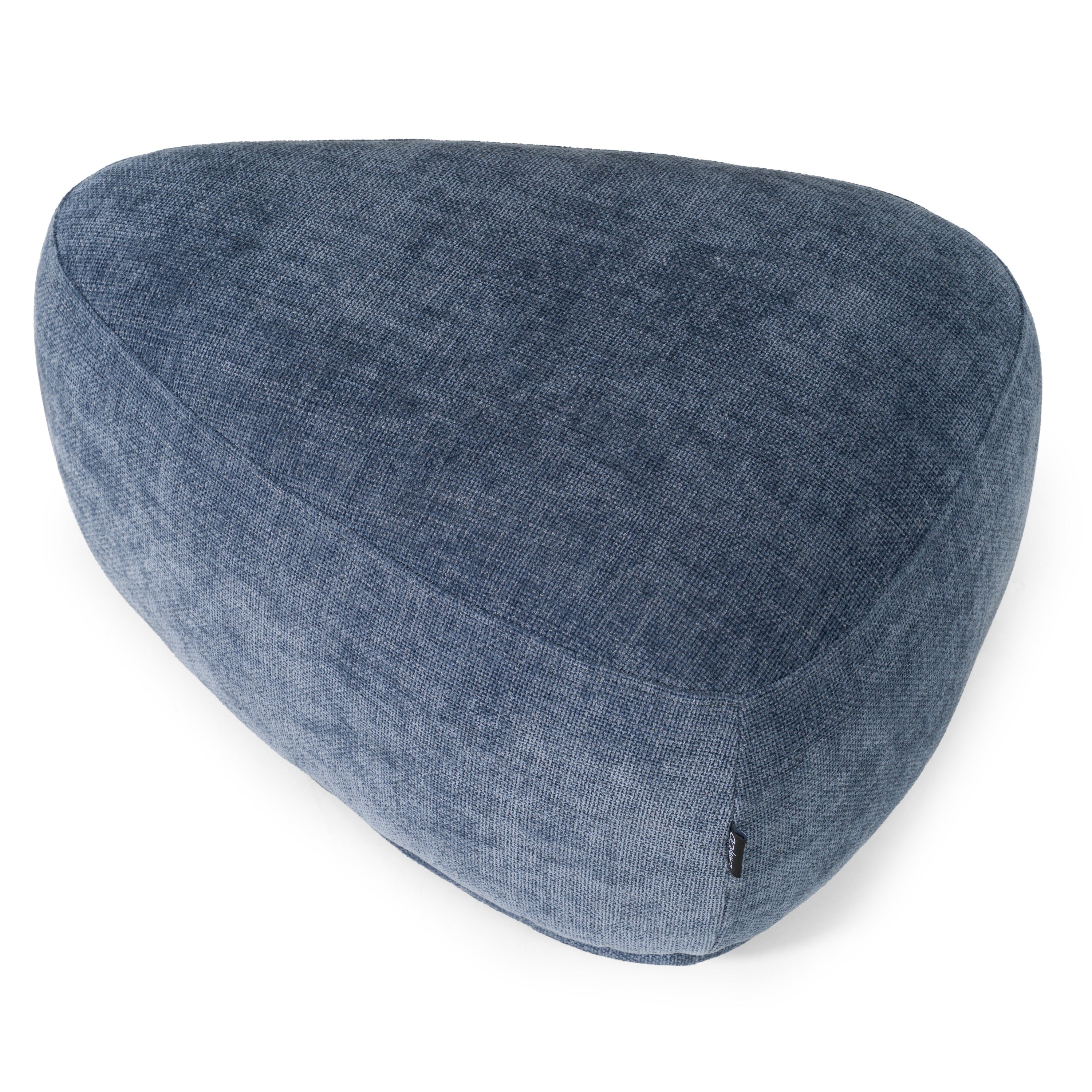 Kinsey - Modern Blue Small River Rock Ottoman - image 3