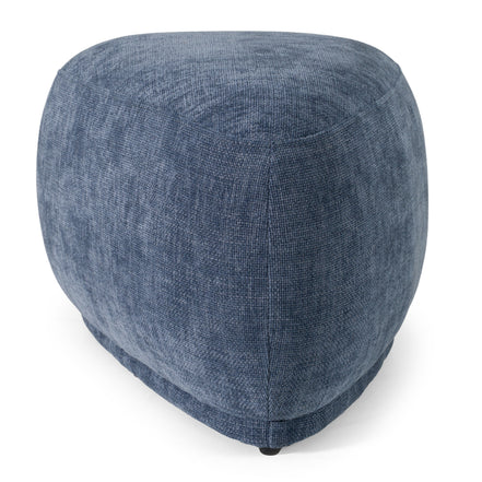 Kinsey - Modern Blue Small River Rock Ottoman - image 4