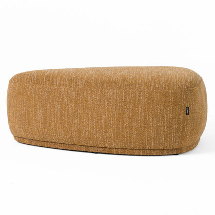 Kinsey - Modern Mustard Large River Rock Ottoman - image 3