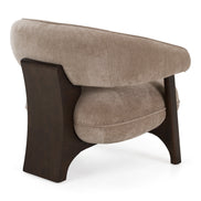 Kirby - Modern Tan Fabric + Brown Oak Accent Chair - image 3