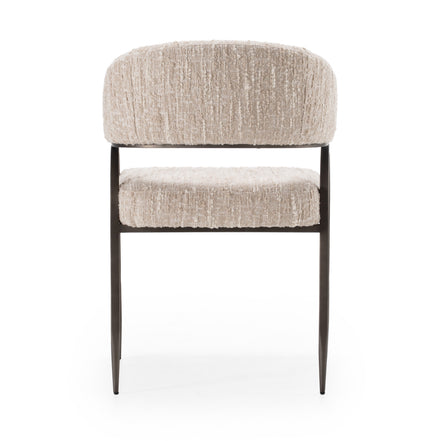 Kobe - Modern Beige Fabric Dining Chair - image 3