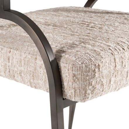 Kobe - Modern Beige Fabric Dining Chair - image 4