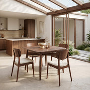Silea Square Dining Table Espresso