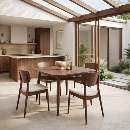 Silea Square Dining Table Espresso