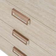 Lago - Modern Faux Travertine Dresser - image 2