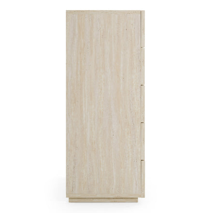 Lago - Modern Faux Travertine Chest