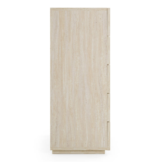 Lago - Modern Faux Travertine Chest