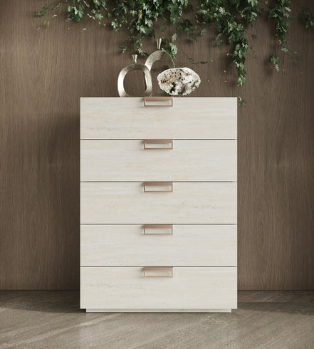 Lago - Modern Faux Travertine Chest - image 4
