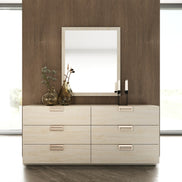 Lago - Modern Faux Travertine Dresser - image 5