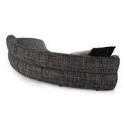 Lakota - Modern Dark Grey Fabric Curved Sectional Sofa - image 4