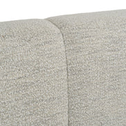 Eastern Lamont + Aria - Modern Beige Fabric + Grey Texture 4-Piece Bedroom Set Queen