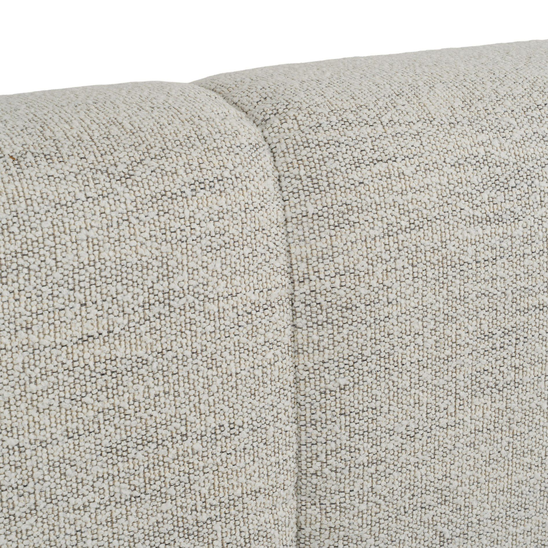 Eastern Lamont + Aria - Modern Beige Fabric + Grey Texture 4-Piece Bedroom Set Queen