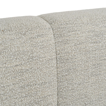 Eastern Lamont + Aria - Modern Beige Fabric + Grey Texture 4-Piece Bedroom Set Queen