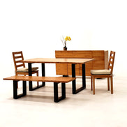 Lance Modern Ash Wood Dining Chair w/ Cushion (Set of 2) - image 3