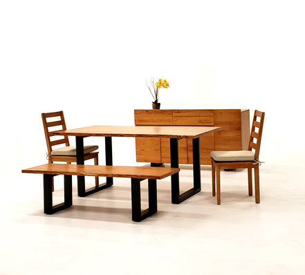 Lance Modern Ash Wood Dining Chair w/ Cushion (Set of 2) - image 3
