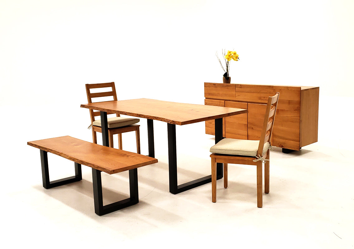 Lance Modern Ash Wood Dining Chair w/ Cushion (Set of 2) - image 2