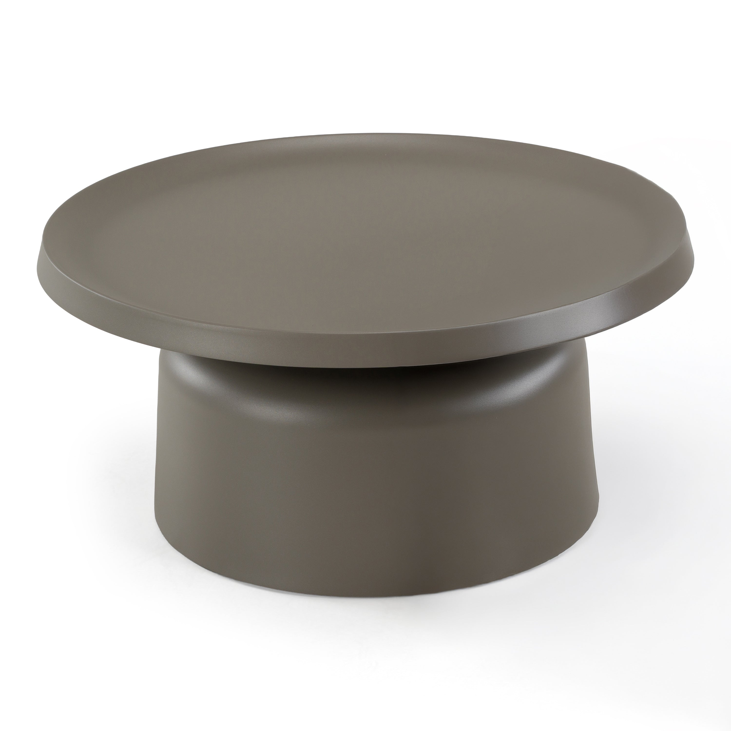 Lanuza - Outdoor Taupe End Coffee Table - image 2