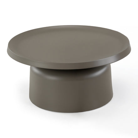 Lanuza - Outdoor Taupe End Coffee Table - image 2