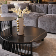 Larimer - Modern Round Coffee Table Set - image 2